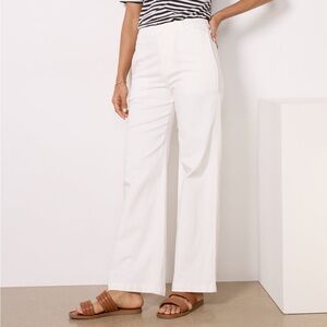 Kut From The Kloth Miller Trouser Wide Leg White Pants Size 10 Evereve